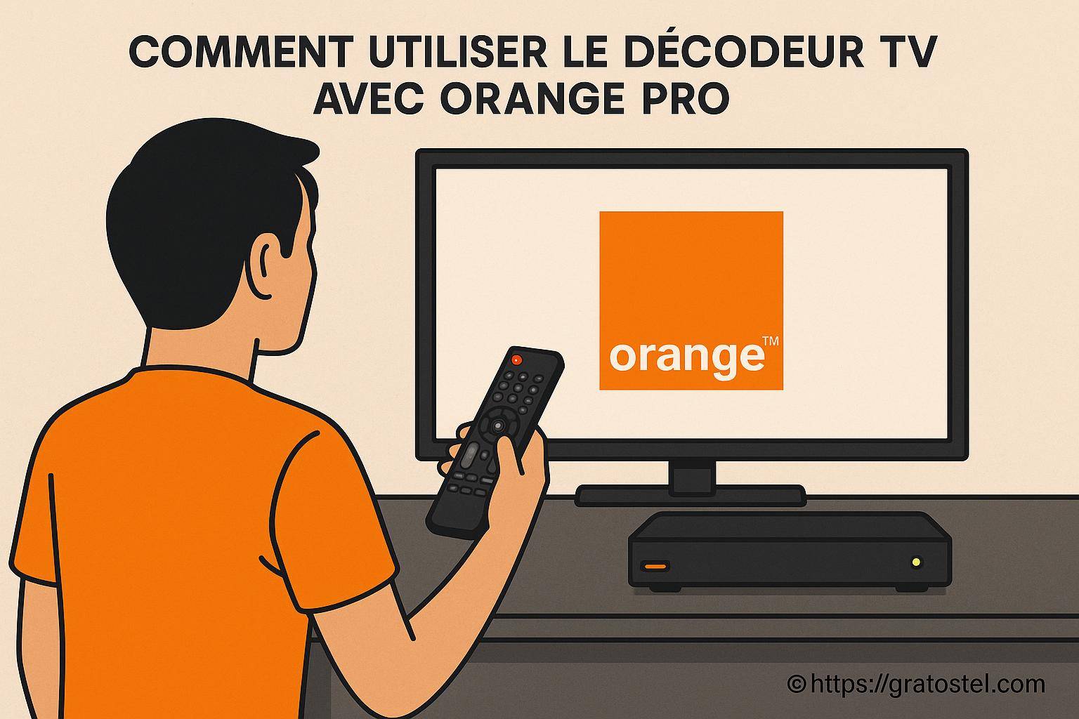 Comment utiliser le décodeur TV avec Orange Pro facilement