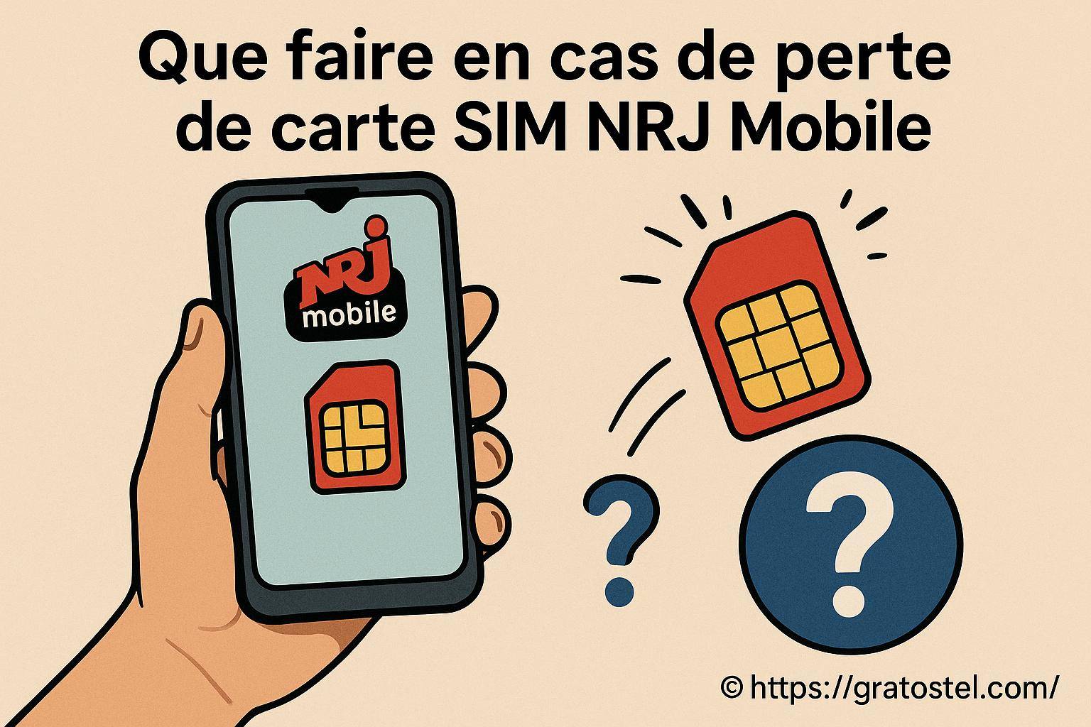 Que faire en cas de perte de carte SIM NRJ Mobile ?
