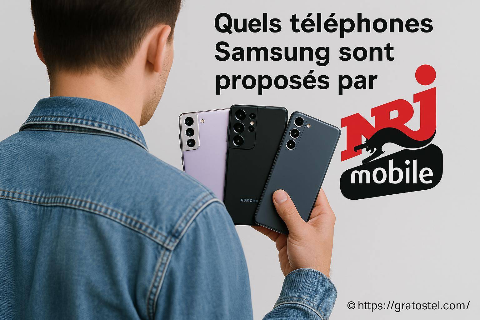 Quels téléphones Samsung sont proposés par NRJ Mobile ?