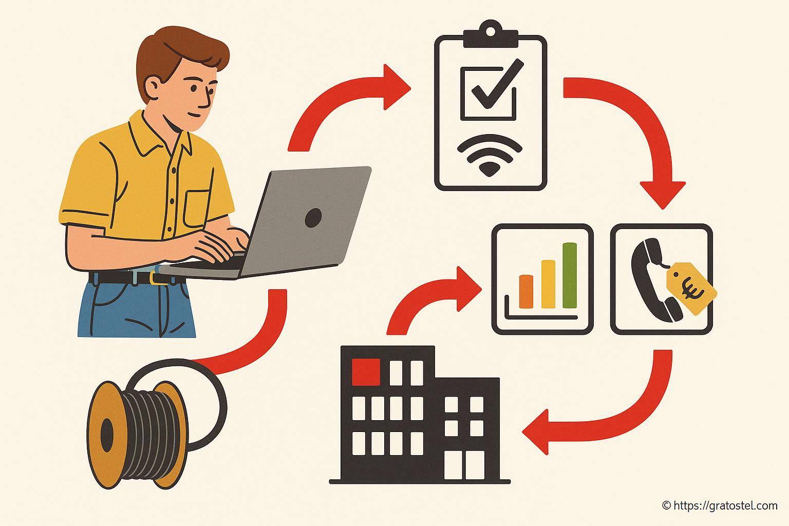 Processus de gestion téléphonique et facturation
