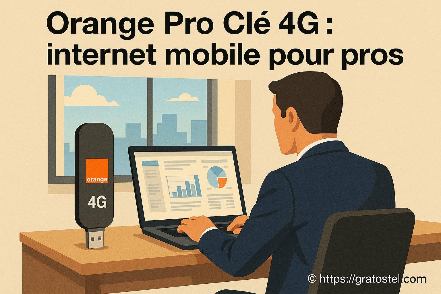 Orange Pro Clé 4G : la solution d’internet mobile idéale pour les pros
