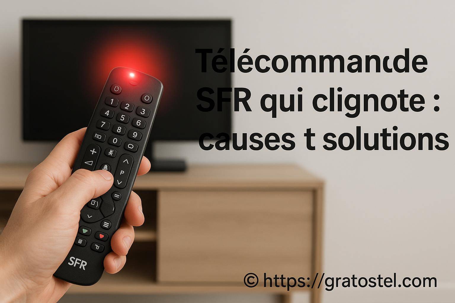 Télécommande SFR qui clignote : quelles sont les causes et comment y remédier ?