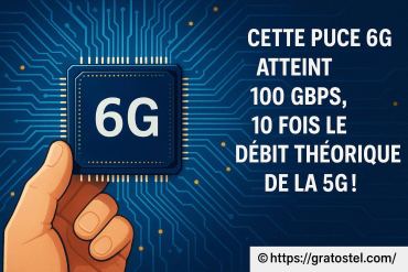 Cette puce 6g atteint un débit de 100 gbps, dix fois plus rapide que la 5g