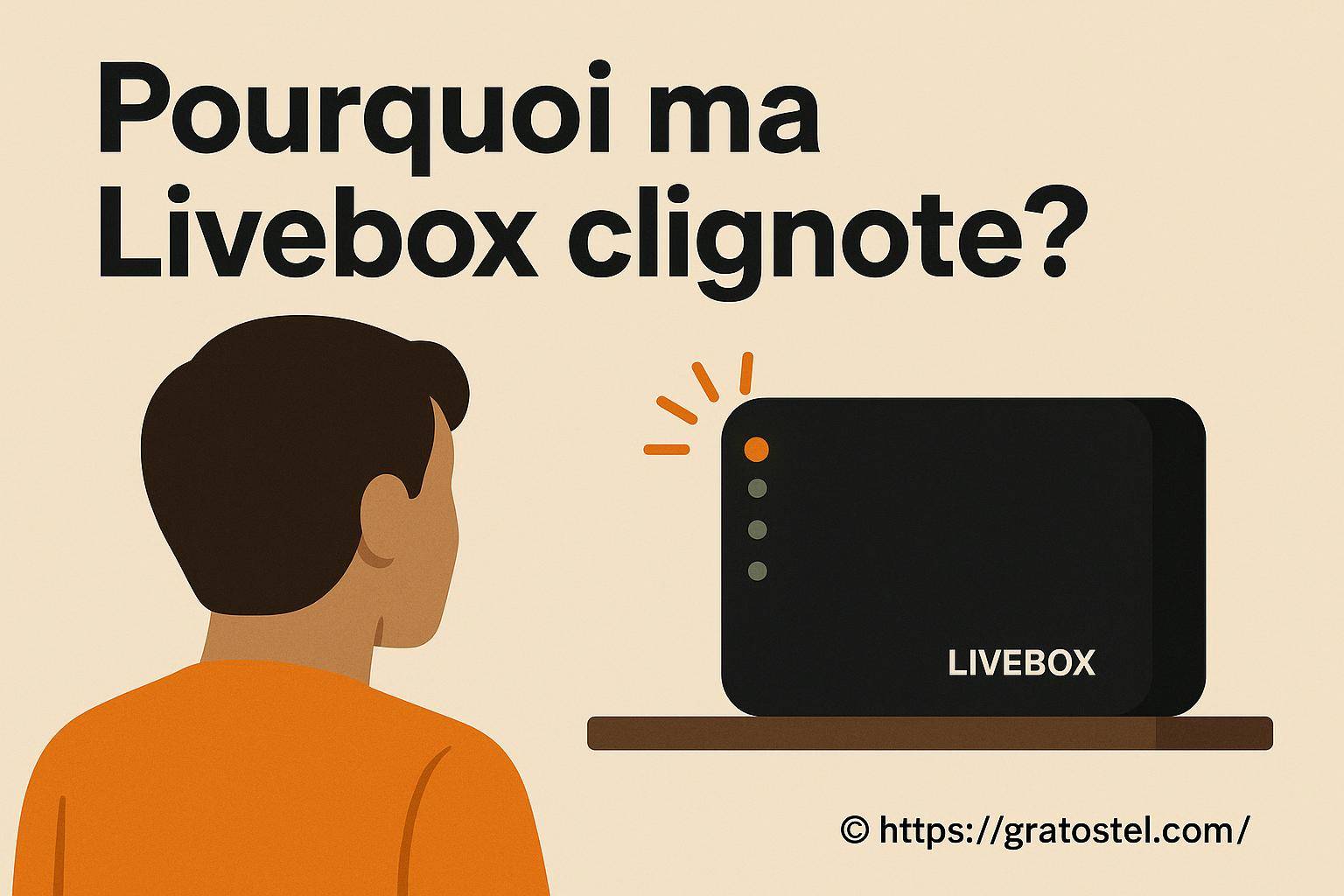Pourquoi ma Livebox clignote-t-elle ? Causes et solutions expliquées