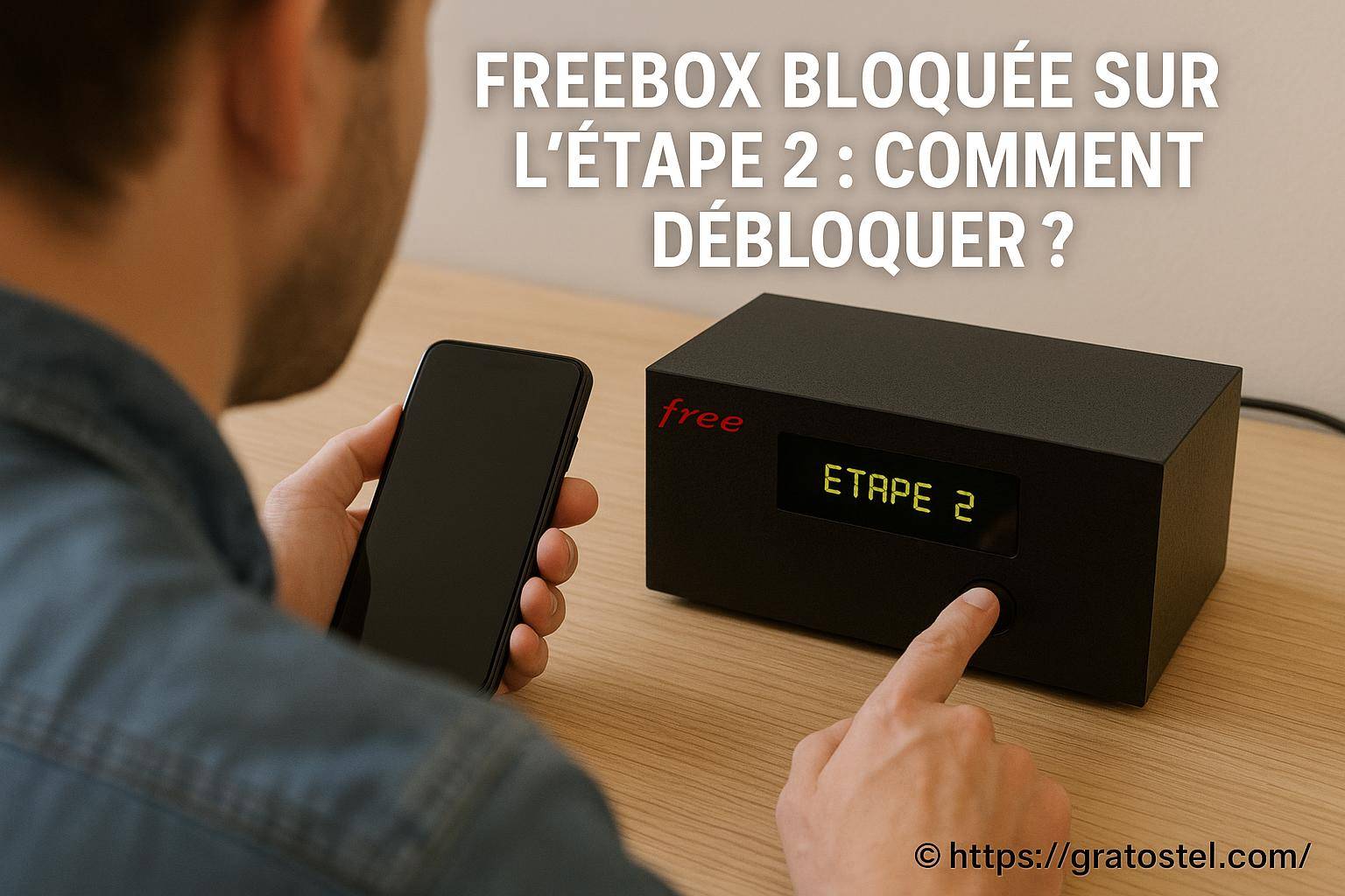 Freebox bloquée sur l’étape 2 : comment débloquer facilement ?