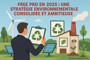 La stratégie environnementale de free pro en 2025