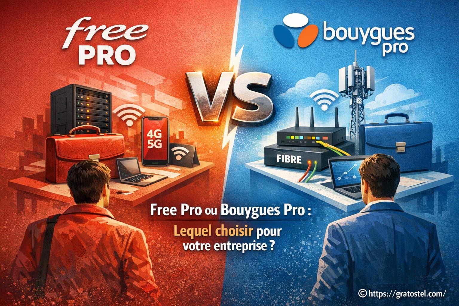 Free Pro ou Bouygues Pro : lequel choisir pour votre entreprise ?