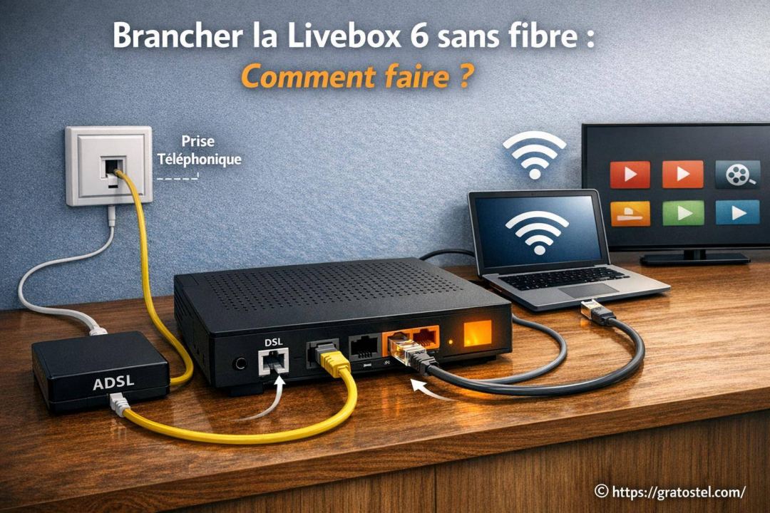 Livebox 6 Orange - Modem WiFi 6 - Complète Avec Accessoires - Envoi Rapide
