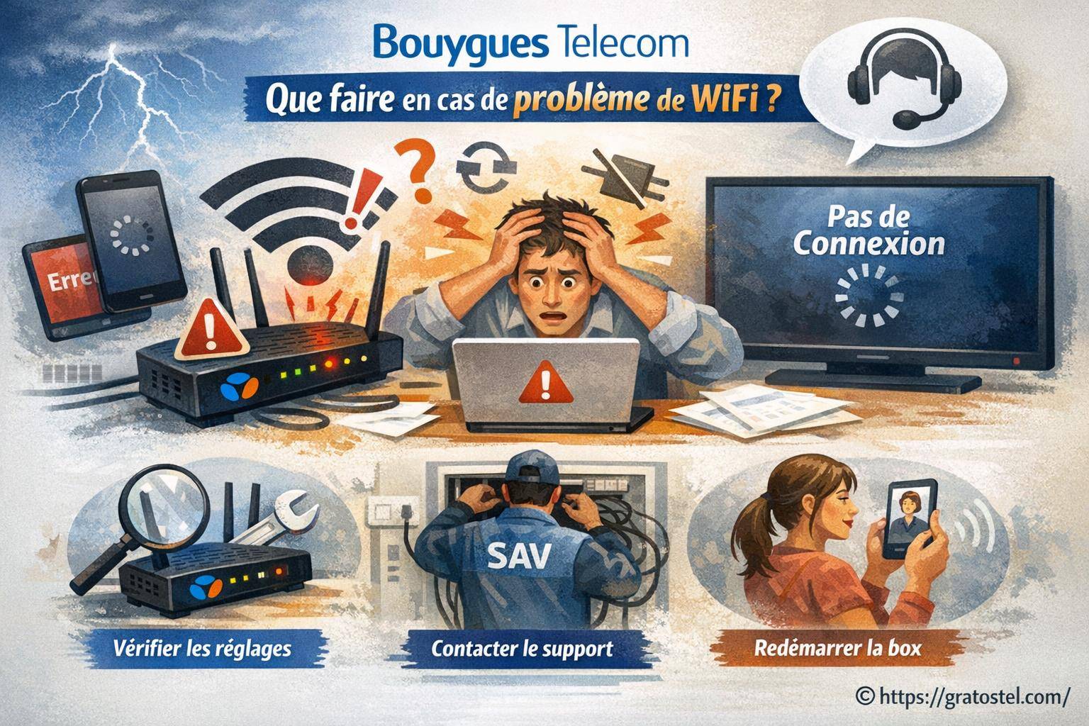 Bouygues Telecom : que faire en cas de problème de WiFi ?