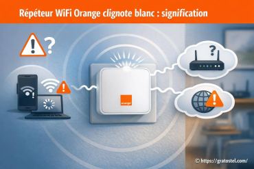 Répéteur WiFi Orange clignote blanc : que signifie ce voyant ?