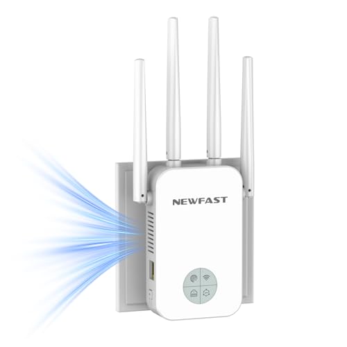 NEWFAST Répéteur WiFi Puissant sans Fil RE523-W, 1200Mbps Re