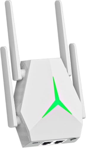 5G Repeteur WiFi sans Fil 1200Mbps Amplificateur WiFi,4 Ante