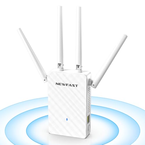 NEWFAST Répéteur WiFi Puissant N300Mbps NF-RE516, 2.4GHz Amp