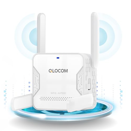 QLOCOM 2026 Nouveau Répéteur WiFi Puissant AX1500Mbps, WiFi 