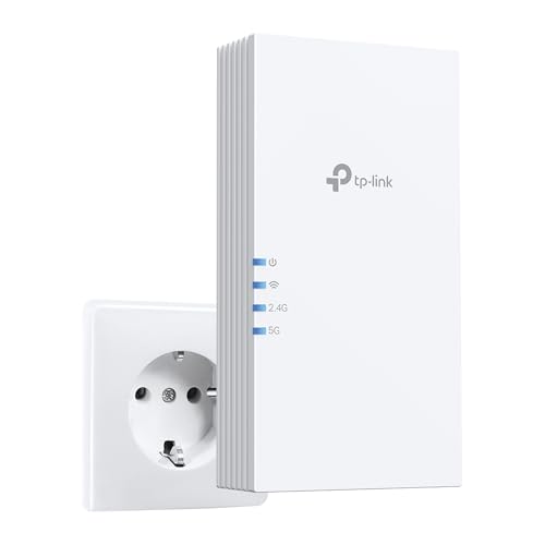 TP-Link WiFi Repeater 7 RE220BE, Powerful BE3600 Dual-Band 3.6Gbps Amplifier, Gigabit Ethernet Port, EasyMesh, Compatible with Internet Boxes, Enjoy Without Changing Your Box