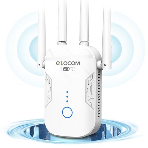 QLOCOM 2026 Nouveau Répéteur WiFi Puissant 1200Mbps, WiFi Bo