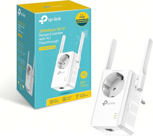 TP-Link Répéteur WiFi Puissant 300 Mbps, Prise Intégrée, TL-