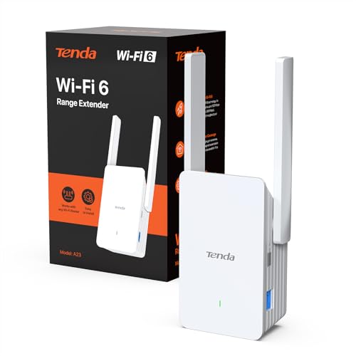 Tenda A23 Répéteur WiFi 6 AX1500, Extenseur WiFi Bi-Bande, P