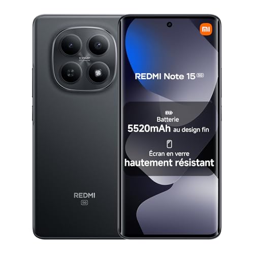 Xiaomi REDMI Note 15 5G, Smartphone 8+256Go, Design Ultra Fi