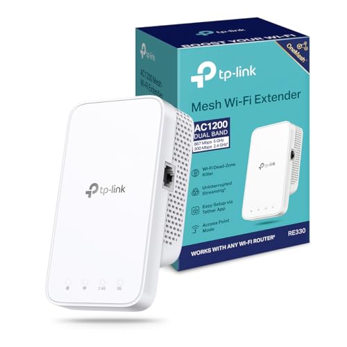 TP-Link RE330 WiFi Repeater, AC1200 Mbps WiFi Amplifier, Gig