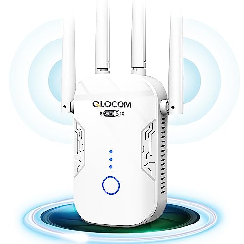 QLOCOM 2026 Nouveau Répéteur WiFi Puissant 1200Mbps, WiFi Bo